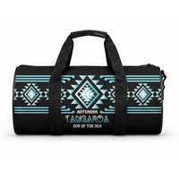 Aotearoa Atua Tangaroa Duffle Bag Maori God Of The Sea Taniko Motifs