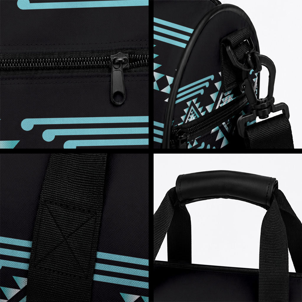 Aotearoa Atua Tangaroa Duffle Bag Maori God Of The Sea Taniko Motifs