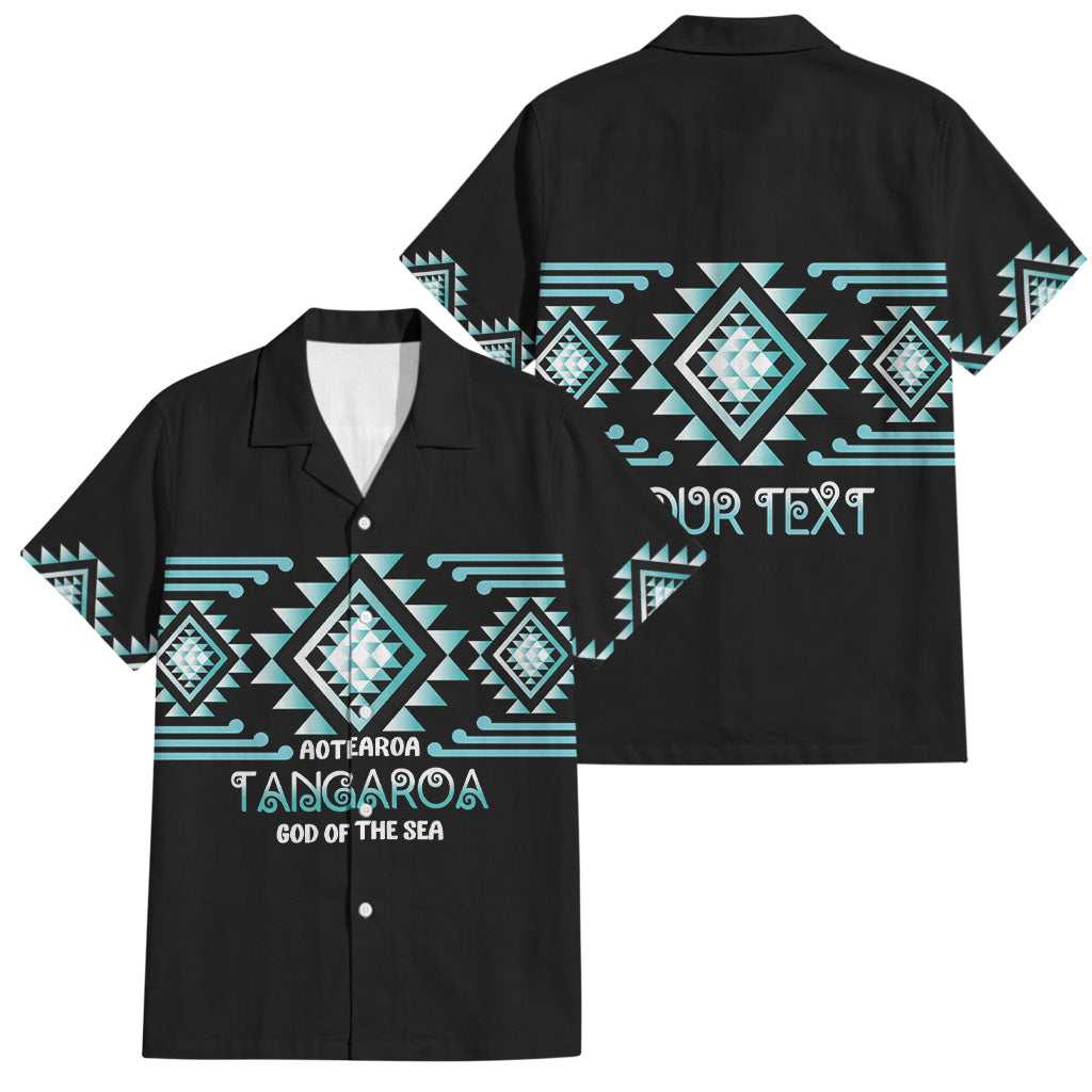 Aotearoa Atua Tangaroa Personalised Family Matching Long Sleeve Bodycon Dress and Hawaiian Shirt Maori God Of The Sea Taniko Motifs