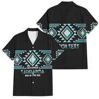 Aotearoa Atua Tangaroa Personalised Family Matching Long Sleeve Bodycon Dress and Hawaiian Shirt Maori God Of The Sea Taniko Motifs