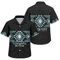 Aotearoa Atua Tangaroa Personalised Family Matching Long Sleeve Bodycon Dress and Hawaiian Shirt Maori God Of The Sea Taniko Motifs