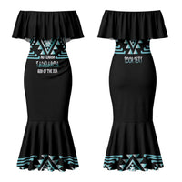 Aotearoa Atua Tangaroa Personalised Family Matching Mermaid Dress and Hawaiian Shirt Maori God Of The Sea Taniko Motifs