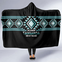 Aotearoa Atua Tangaroa Hooded Blanket Maori God Of The Sea Taniko Motifs