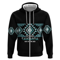 Aotearoa Atua Tangaroa Personalised Hoodie Maori God Of The Sea Taniko Motifs