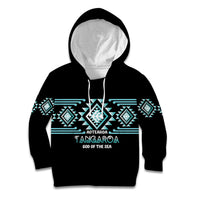 Aotearoa Atua Tangaroa Personalised Kid Hoodie Maori God Of The Sea Taniko Motifs