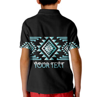 Aotearoa Atua Tangaroa Personalised Kid Polo Shirt Maori God Of The Sea Taniko Motifs