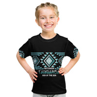 Aotearoa Atua Tangaroa Personalised Kid T Shirt Maori God Of The Sea Taniko Motifs