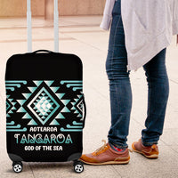 Aotearoa Atua Tangaroa Luggage Cover Maori God Of The Sea Taniko Motifs