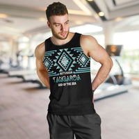 Aotearoa Atua Tangaroa Personalised Men Tank Top Maori God Of The Sea Taniko Motifs