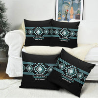 Aotearoa Atua Tangaroa Pillow Cover Maori God Of The Sea Taniko Motifs
