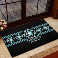 Aotearoa Atua Tangaroa Rubber Doormat Maori God Of The Sea Taniko Motifs