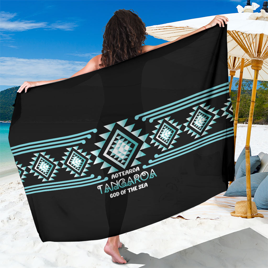 Aotearoa Atua Tangaroa Sarong Maori God Of The Sea Taniko Motifs
