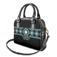 Aotearoa Atua Tangaroa Shoulder Handbag Maori God Of The Sea Taniko Motifs