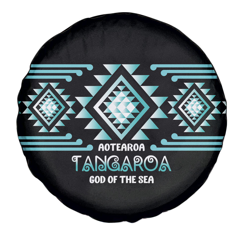 Aotearoa Atua Tangaroa Spare Tire Cover Maori God Of The Sea Taniko Motifs
