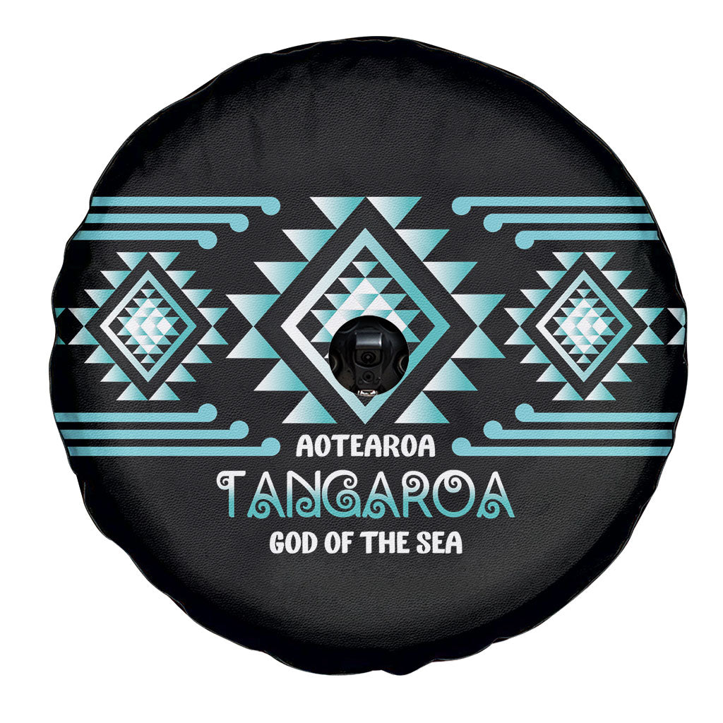 Aotearoa Atua Tangaroa Spare Tire Cover Maori God Of The Sea Taniko Motifs
