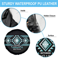 Aotearoa Atua Tangaroa Spare Tire Cover Maori God Of The Sea Taniko Motifs