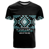Aotearoa Atua Tangaroa Personalised T Shirt Maori God Of The Sea Taniko Motifs