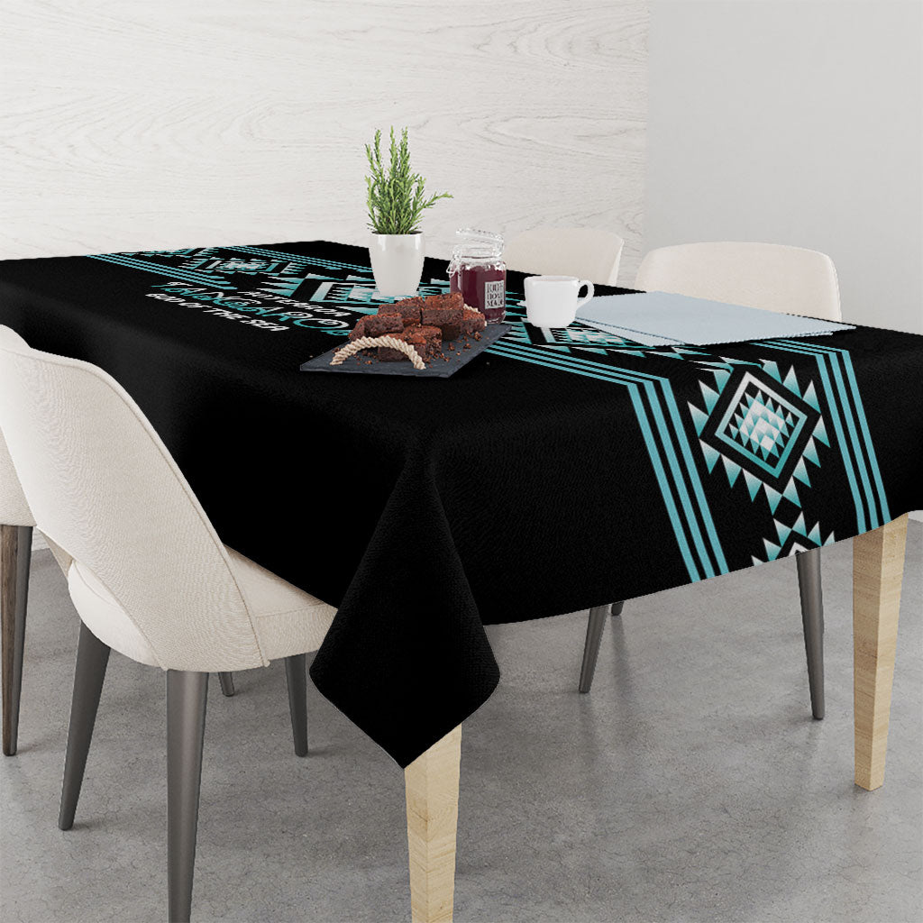 Aotearoa Atua Tangaroa Tablecloth Maori God Of The Sea Taniko Motifs