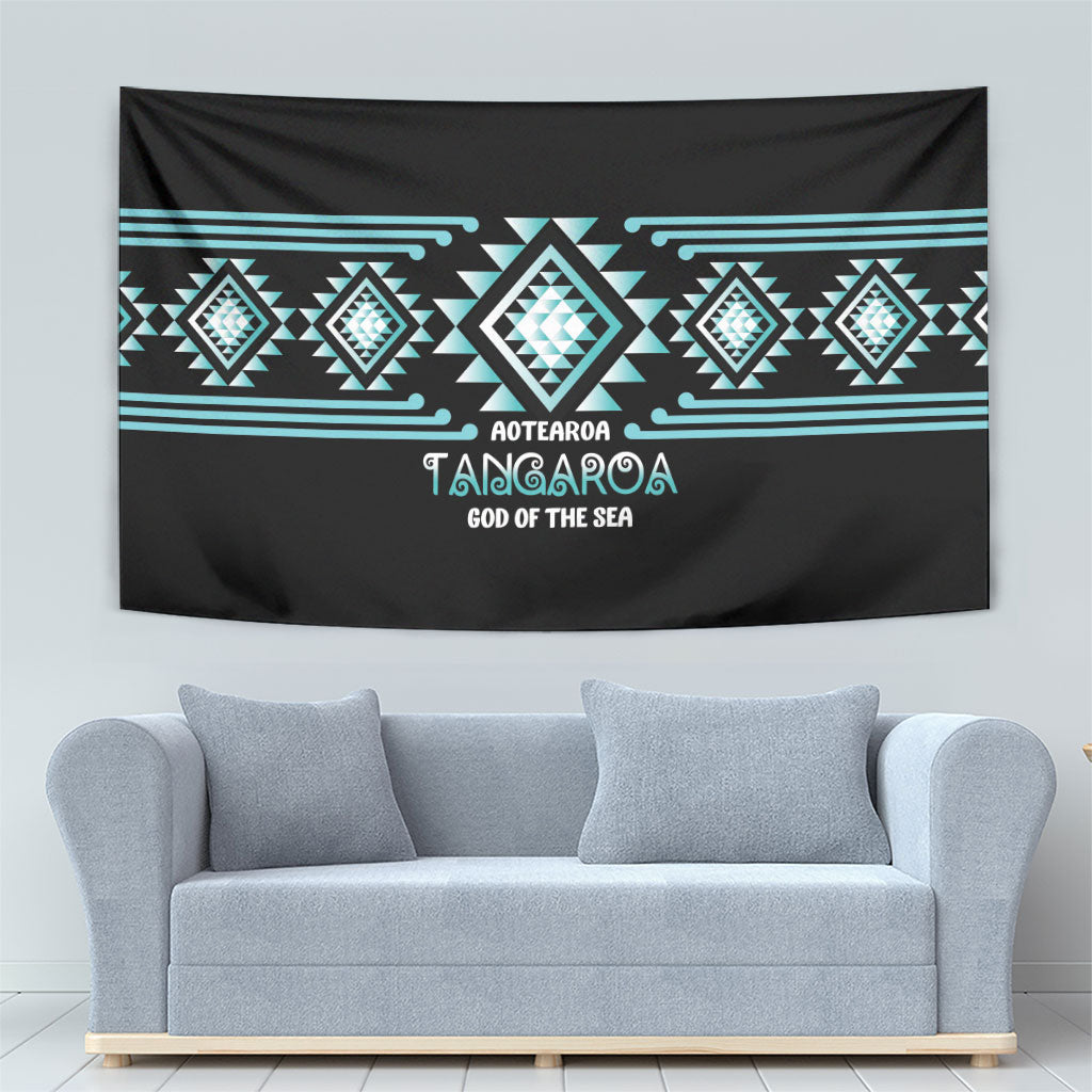 Aotearoa Atua Tangaroa Tapestry Maori God Of The Sea Taniko Motifs
