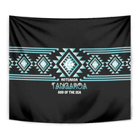 Aotearoa Atua Tangaroa Tapestry Maori God Of The Sea Taniko Motifs