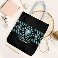 Aotearoa Atua Tangaroa Tote Bag Maori God Of The Sea Taniko Motifs