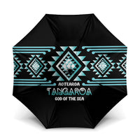 Aotearoa Atua Tangaroa Umbrella Maori God Of The Sea Taniko Motifs