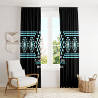 Aotearoa Atua Tangaroa Window Curtain Maori God Of The Sea Taniko Motifs