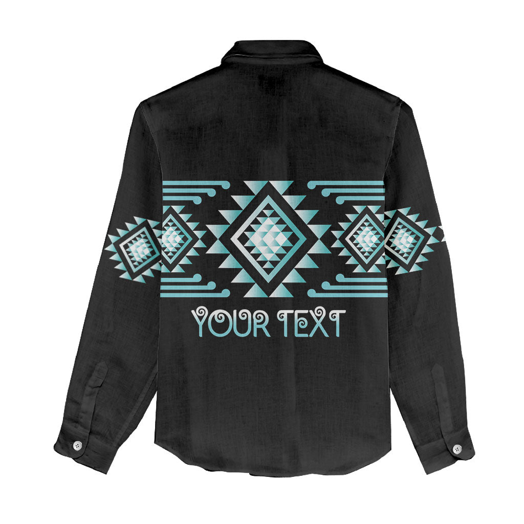 Aotearoa Atua Tangaroa Personalised Women Casual Shirt Maori God Of The Sea Taniko Motifs