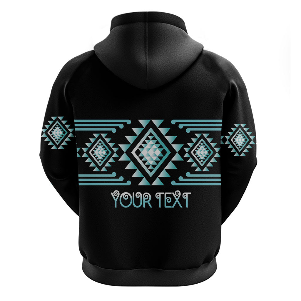 Aotearoa Atua Tangaroa Personalised Zip Hoodie Maori God Of The Sea Taniko Motifs