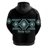 Aotearoa Atua Tangaroa Personalised Zip Hoodie Maori God Of The Sea Taniko Motifs