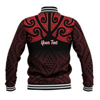 Personalised Keep Maori Wards New Zealand Baseball Jacket Stronger Together Aotearoa Taniko - Polynesian Pride