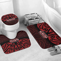 Keep Maori Wards New Zealand Bathroom Set Stronger Together Aotearoa Taniko - Polynesian Pride