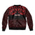 Personalised Keep Maori Wards New Zealand Bomber Jacket Stronger Together Aotearoa Taniko - Polynesian Pride