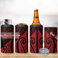 Personalised Keep Maori Wards New Zealand 4 in 1 Can Cooler Tumbler Stronger Together Aotearoa Taniko - Polynesian Pride
