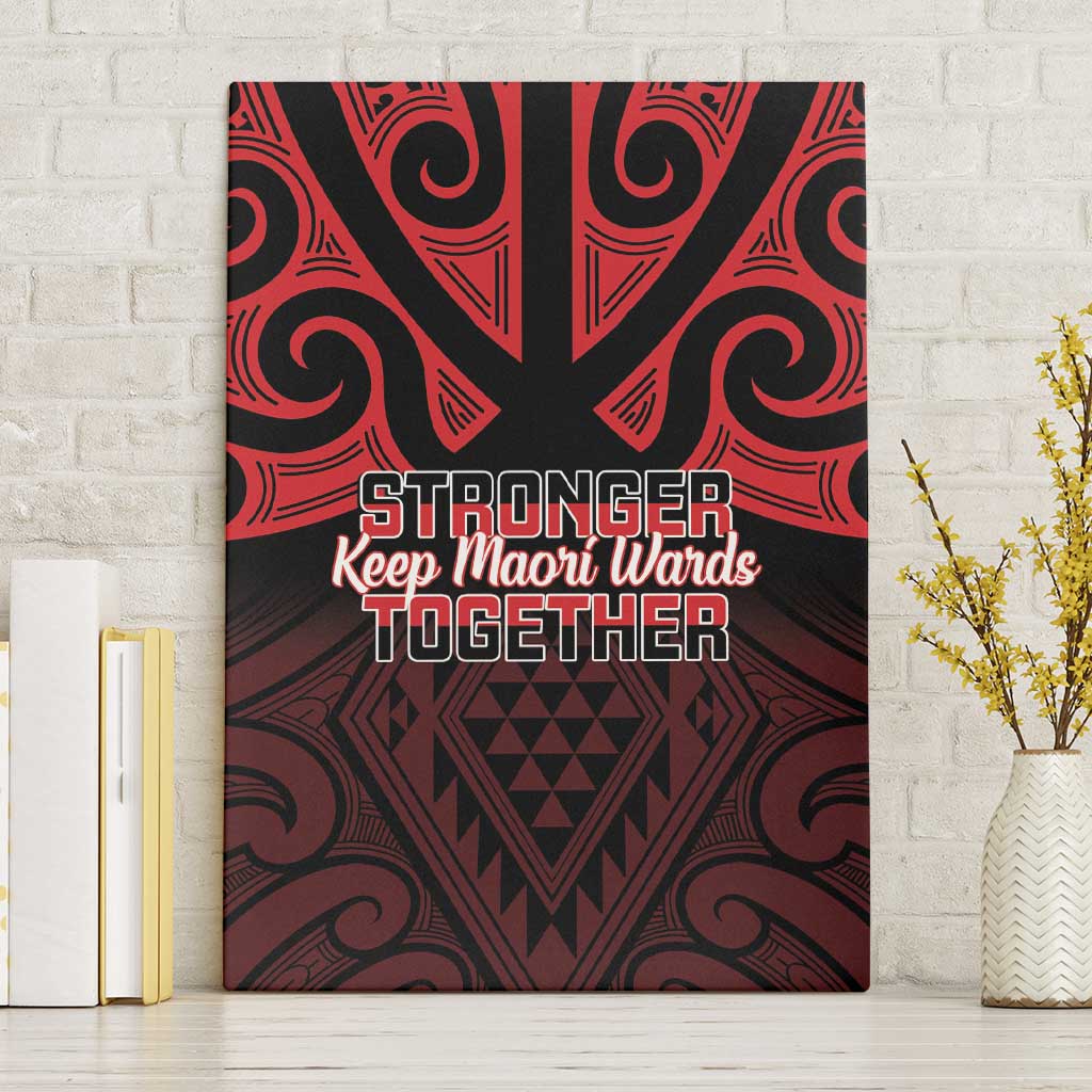 Keep Maori Wards New Zealand Canvas Wall Art Stronger Together Aotearoa Taniko - Polynesian Pride