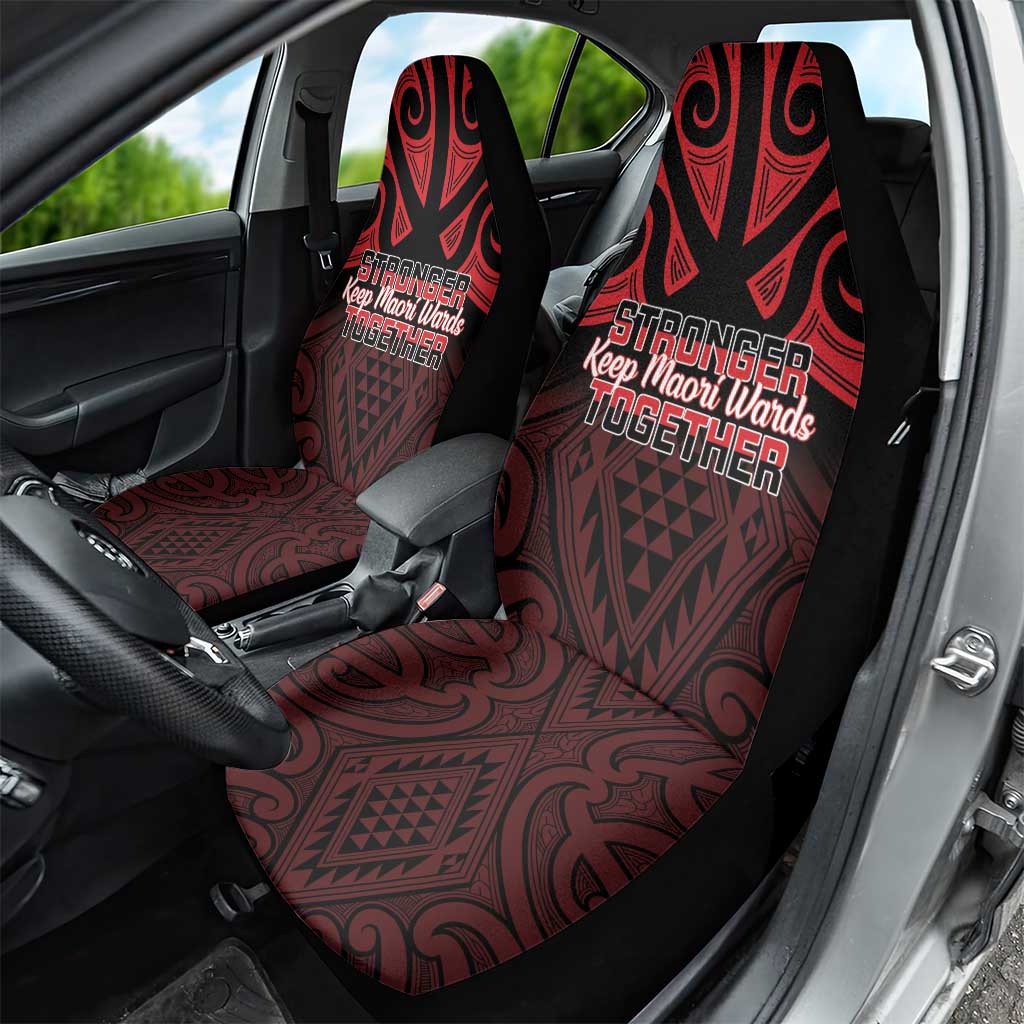 Keep Maori Wards New Zealand Car Seat Cover Stronger Together Aotearoa Taniko - Polynesian Pride