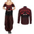 Personalised Keep Maori Wards New Zealand Couples Matching Summer Maxi Dress and Long Sleeve Button Shirt Stronger Together Aotearoa Taniko - Polynesian Pride