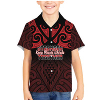 Personalised Keep Maori Wards New Zealand Family Matching Mermaid Dress and Hawaiian Shirt Stronger Together Aotearoa Taniko - Polynesian Pride