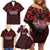 Personalised Keep Maori Wards New Zealand Family Matching Off Shoulder Short Dress and Hawaiian Shirt Stronger Together Aotearoa Taniko - Polynesian Pride