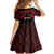 Personalised Keep Maori Wards New Zealand Kid Short Sleeve Dress Stronger Together Aotearoa Taniko - Polynesian Pride