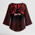 Personalised Keep Maori Wards New Zealand Kimono Sleeve Blouse Stronger Together Aotearoa Taniko - Polynesian Pride