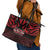 Keep Maori Wards New Zealand Leather Tote Bag Stronger Together Aotearoa Taniko - Polynesian Pride