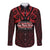 Personalised Keep Maori Wards New Zealand Long Sleeve Button Shirt Stronger Together Aotearoa Taniko - Polynesian Pride