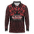 Personalised Keep Maori Wards New Zealand Long Sleeve Polo Shirt Stronger Together Aotearoa Taniko - Polynesian Pride