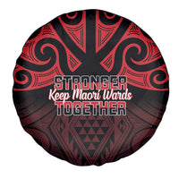 Keep Maori Wards New Zealand Spare Tire Cover Stronger Together Aotearoa Taniko - Polynesian Pride