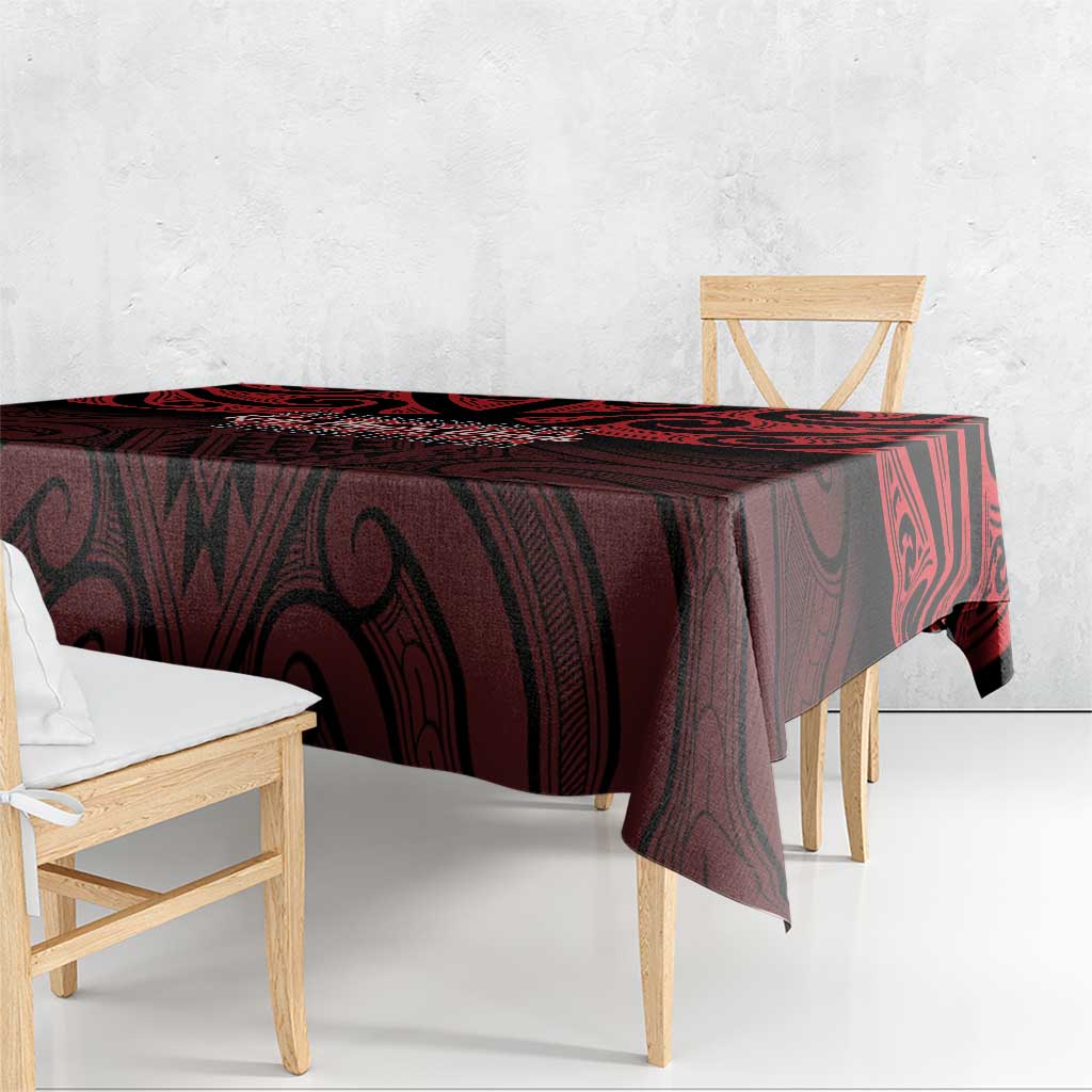 Keep Maori Wards New Zealand Tablecloth Stronger Together Aotearoa Taniko - Polynesian Pride