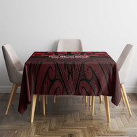 Keep Maori Wards New Zealand Tablecloth Stronger Together Aotearoa Taniko - Polynesian Pride