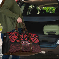 Keep Maori Wards New Zealand Travel Bag Stronger Together Aotearoa Taniko - Polynesian Pride