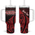 Personalised Keep Maori Wards New Zealand Tumbler With Handle Stronger Together Aotearoa Taniko - Polynesian Pride