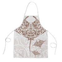 New Zealand Manta Ray Tattoo Apron Aotearoa Maori Haehae Beige - Polynesian Pride